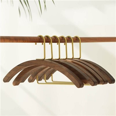 Appendiabiti in legno di noce nero